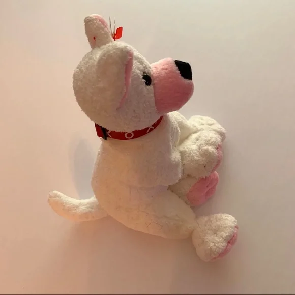 TY Beanie Babies Cupid White Plush Dog 7” New - Picture 3 of 7